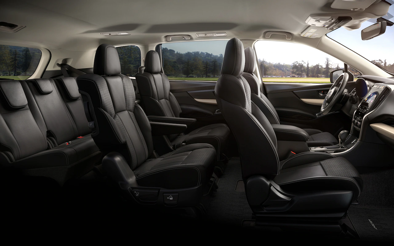 2022 Subaru Ascent Premium 7 Passenger with Slate Black Cloth interior.
